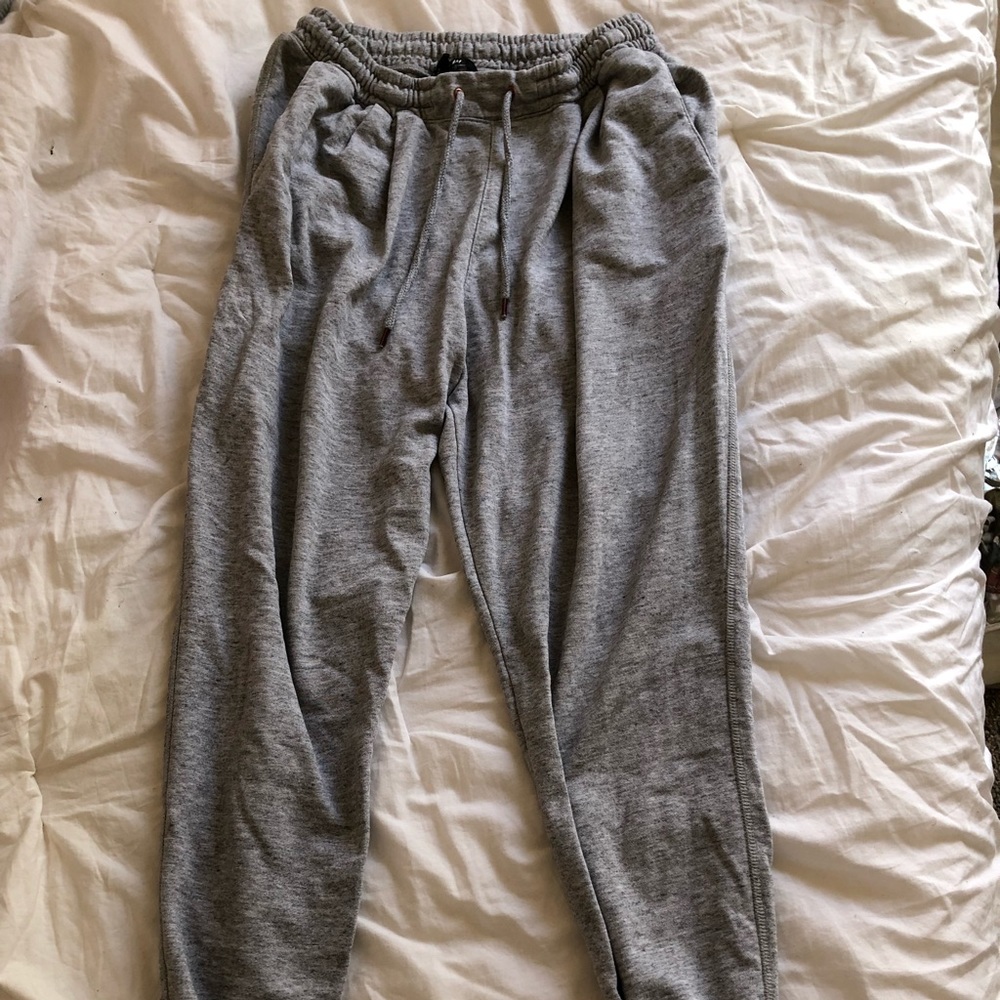 Grey jogger sweatpants